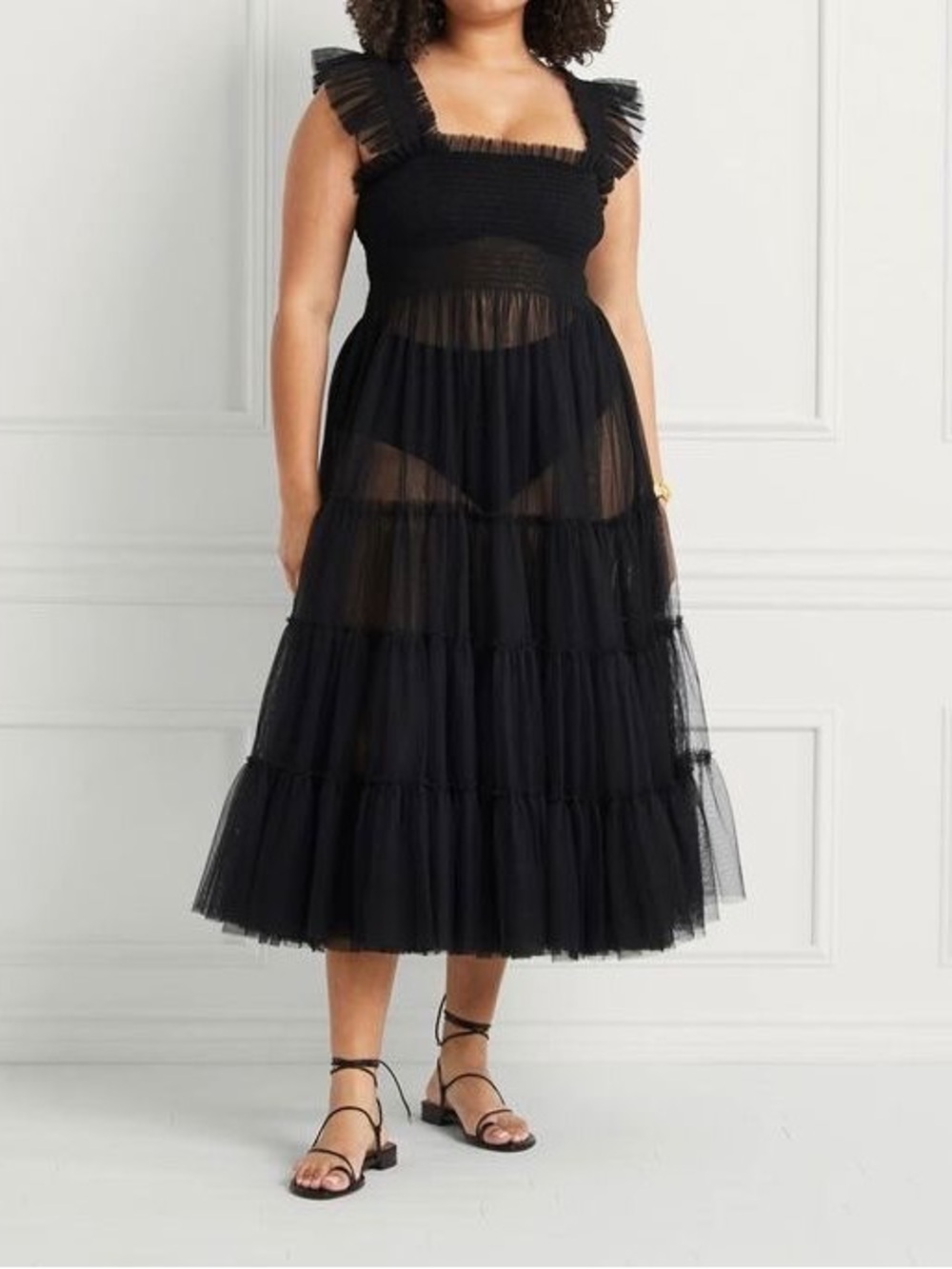Hill House Collector's Edition The Tulle Ellie Nap Dress in black XS - Picture 5 of 11
